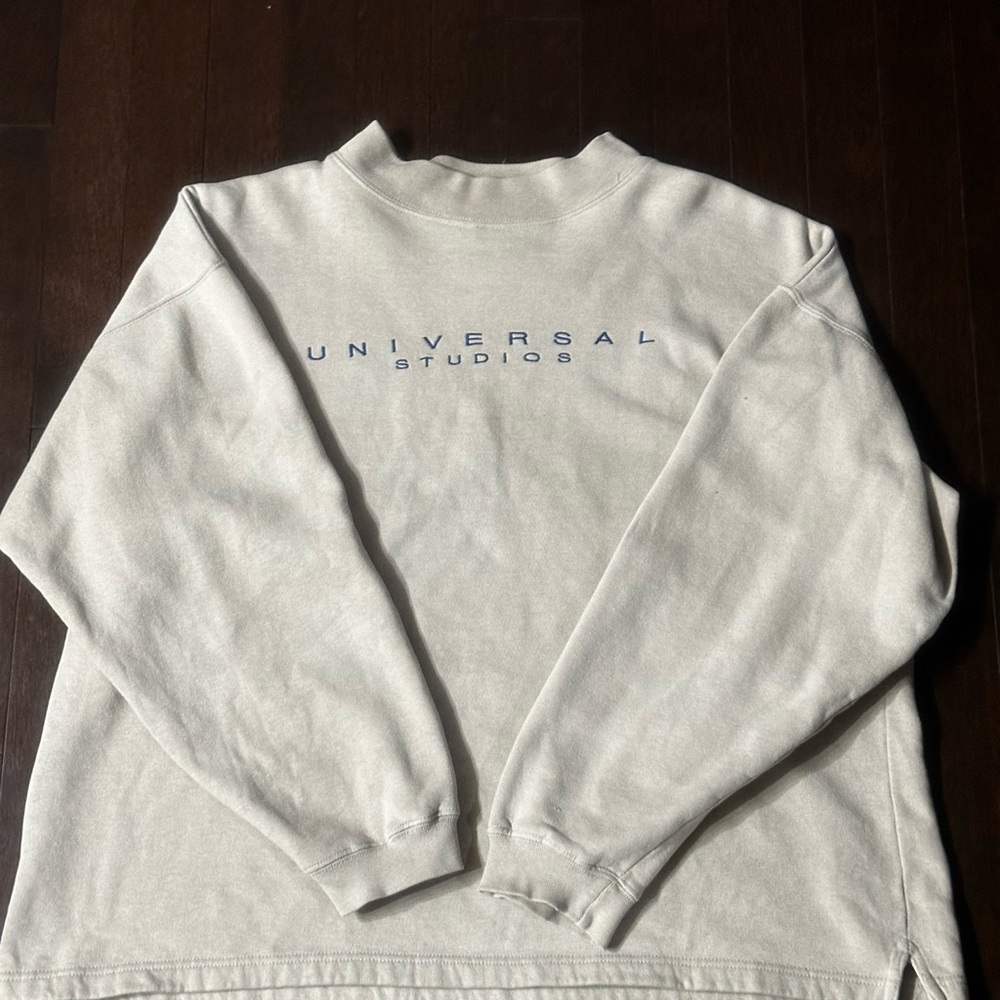 Universal Studios Cream Crewneck Sweater for Men